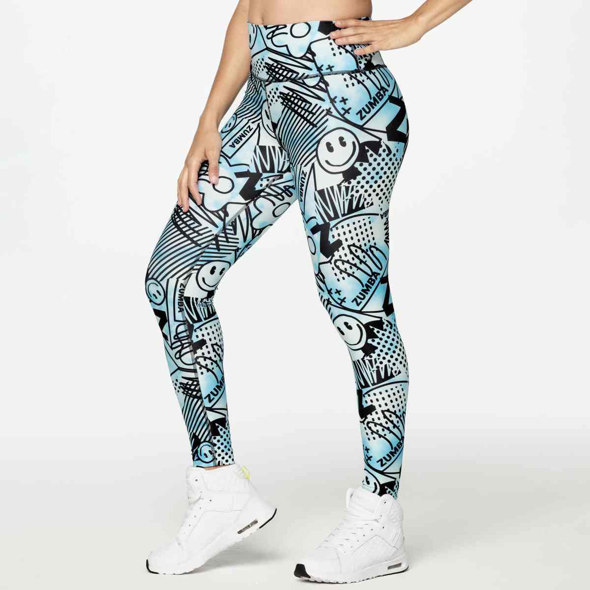 Zumba Dance Co. Laced Up Waistband Ankle Leggings