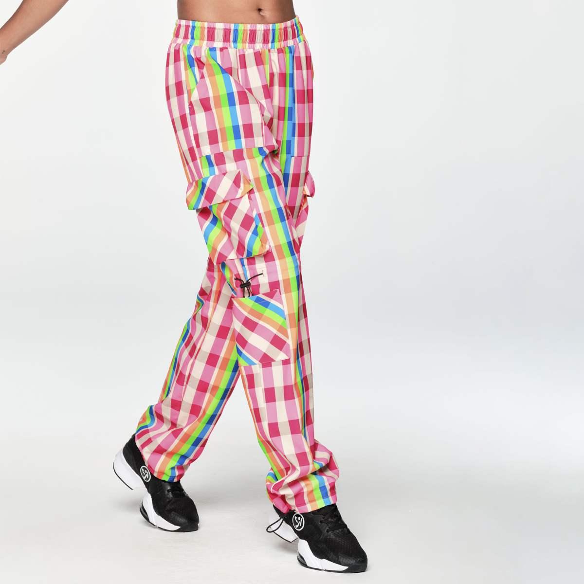 Zumba Plaid Pop Cargo Pants
