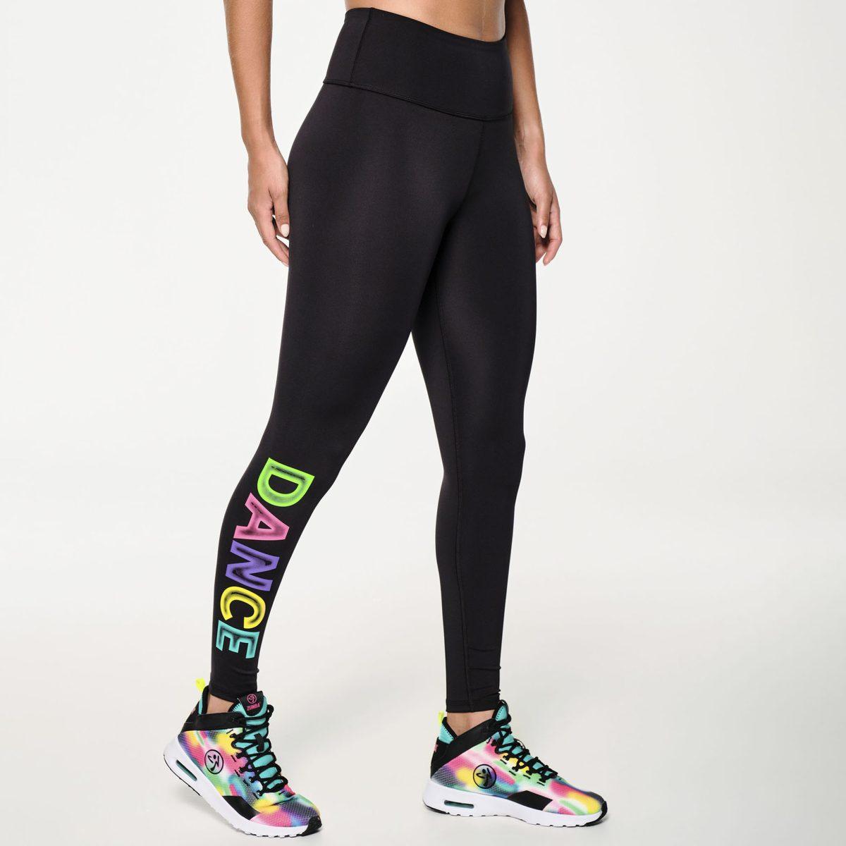 Zumba Dance High Waisted Ankle Leggings