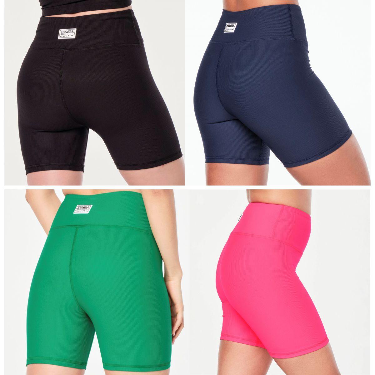 Zumba Prep High Waisted Rib Biker Shorts