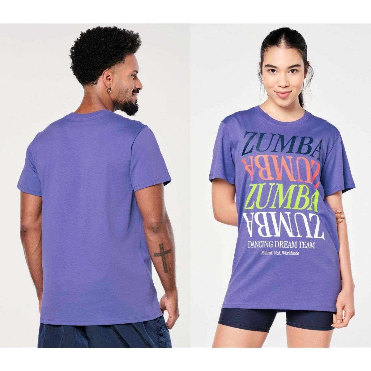 Zumba Prep Crew Neck Tee - Periwinkle