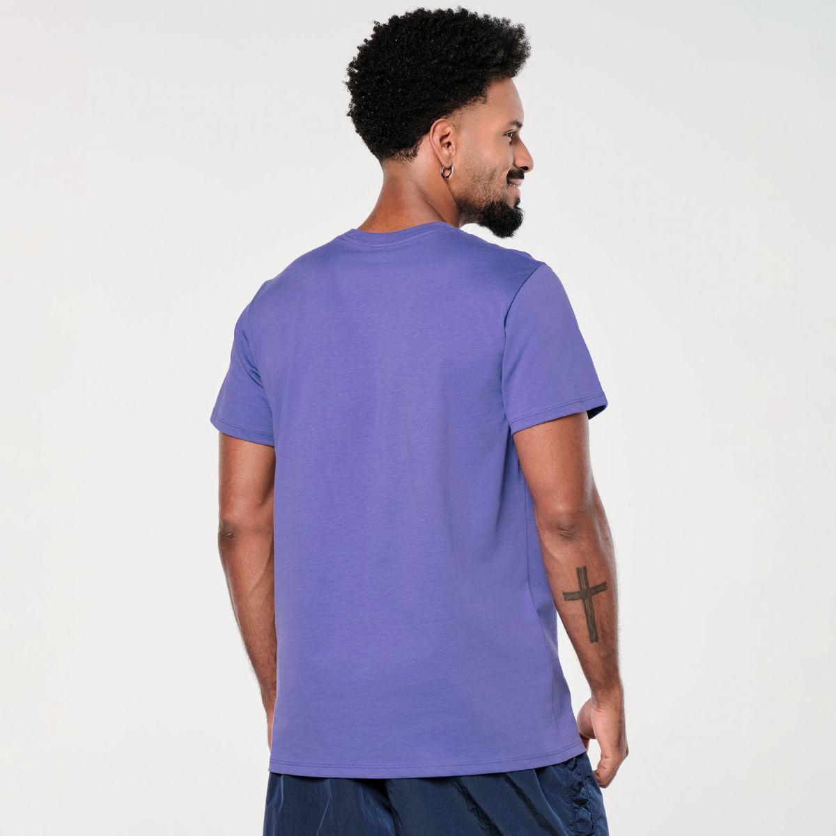 Zumba Prep Crew Neck Tee - Periwinkle