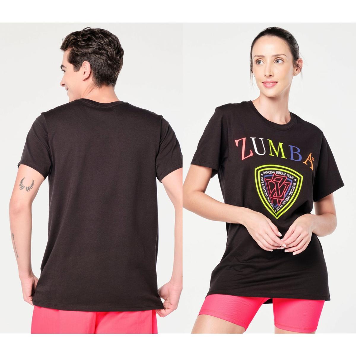Zumba Prep Crew Neck Tee - Bold Black