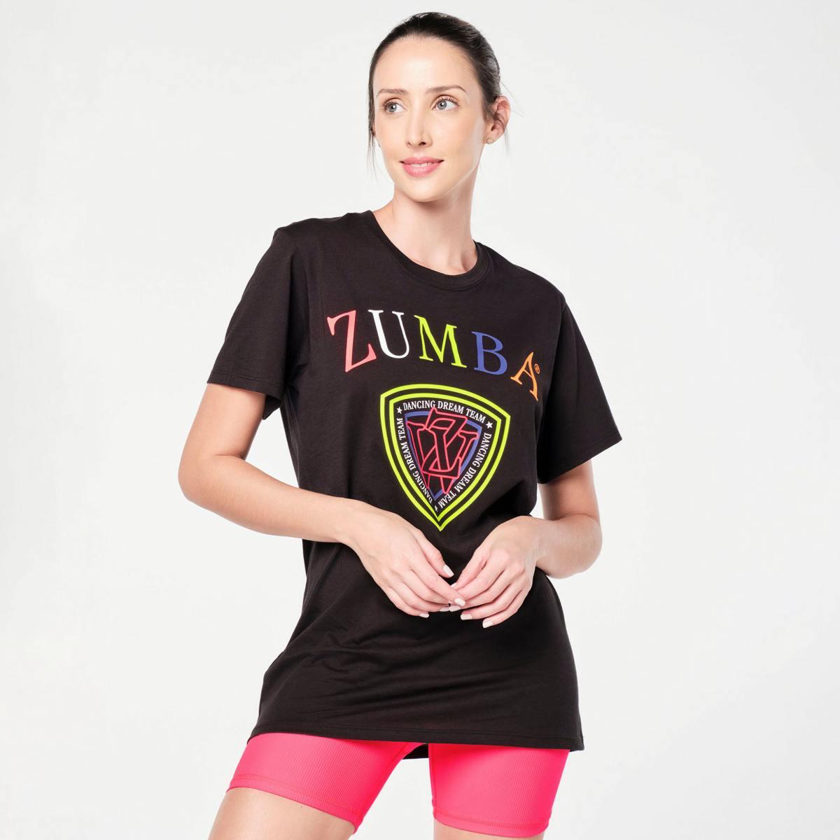 Zumba Prep Crew Neck Tee - Bold Black