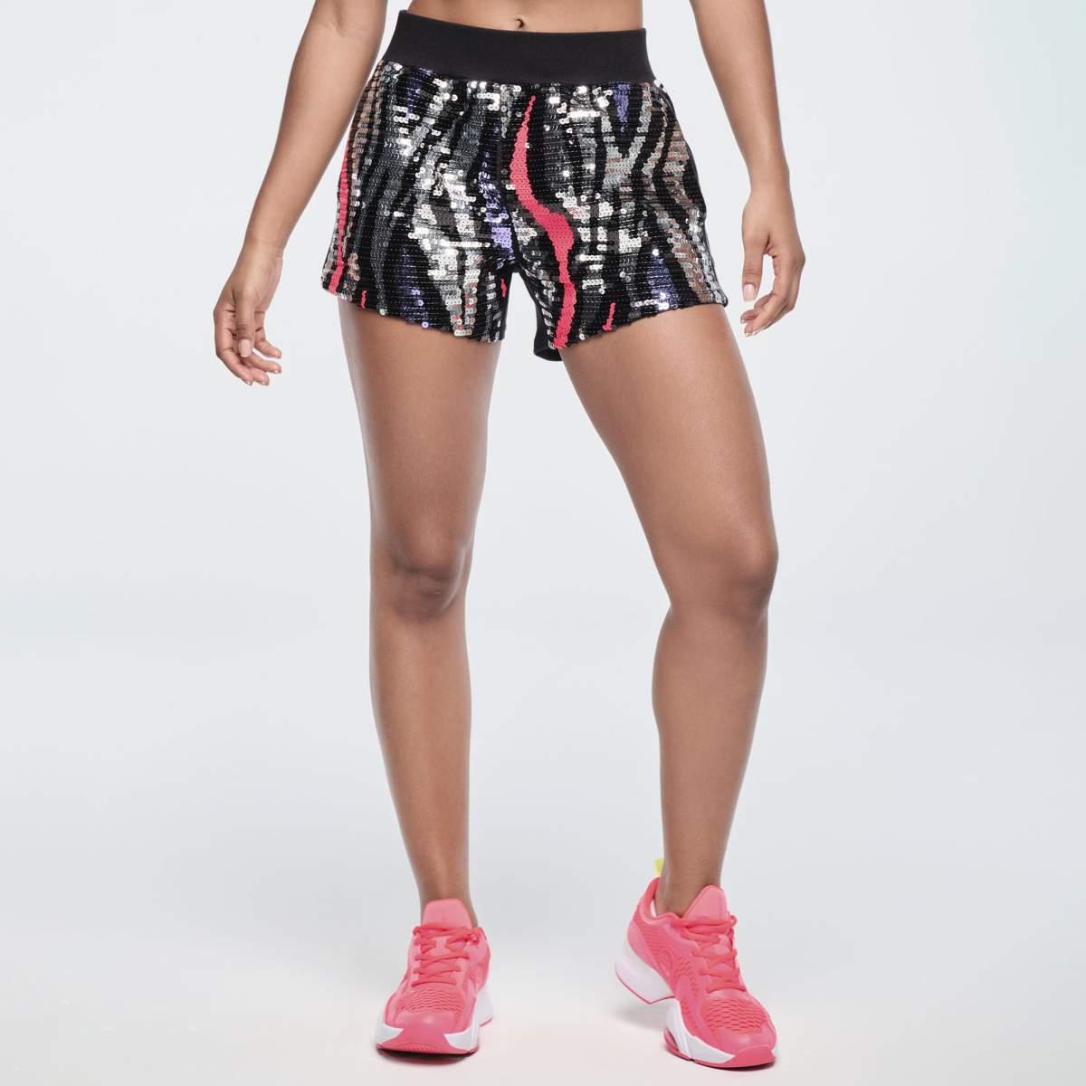 Funscape Sequin Boxing Short With Side Trim
