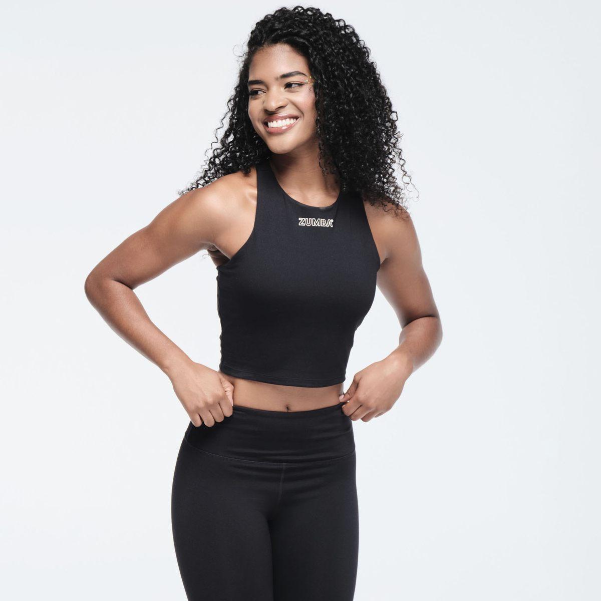 Funscape High Neck Crop Tank