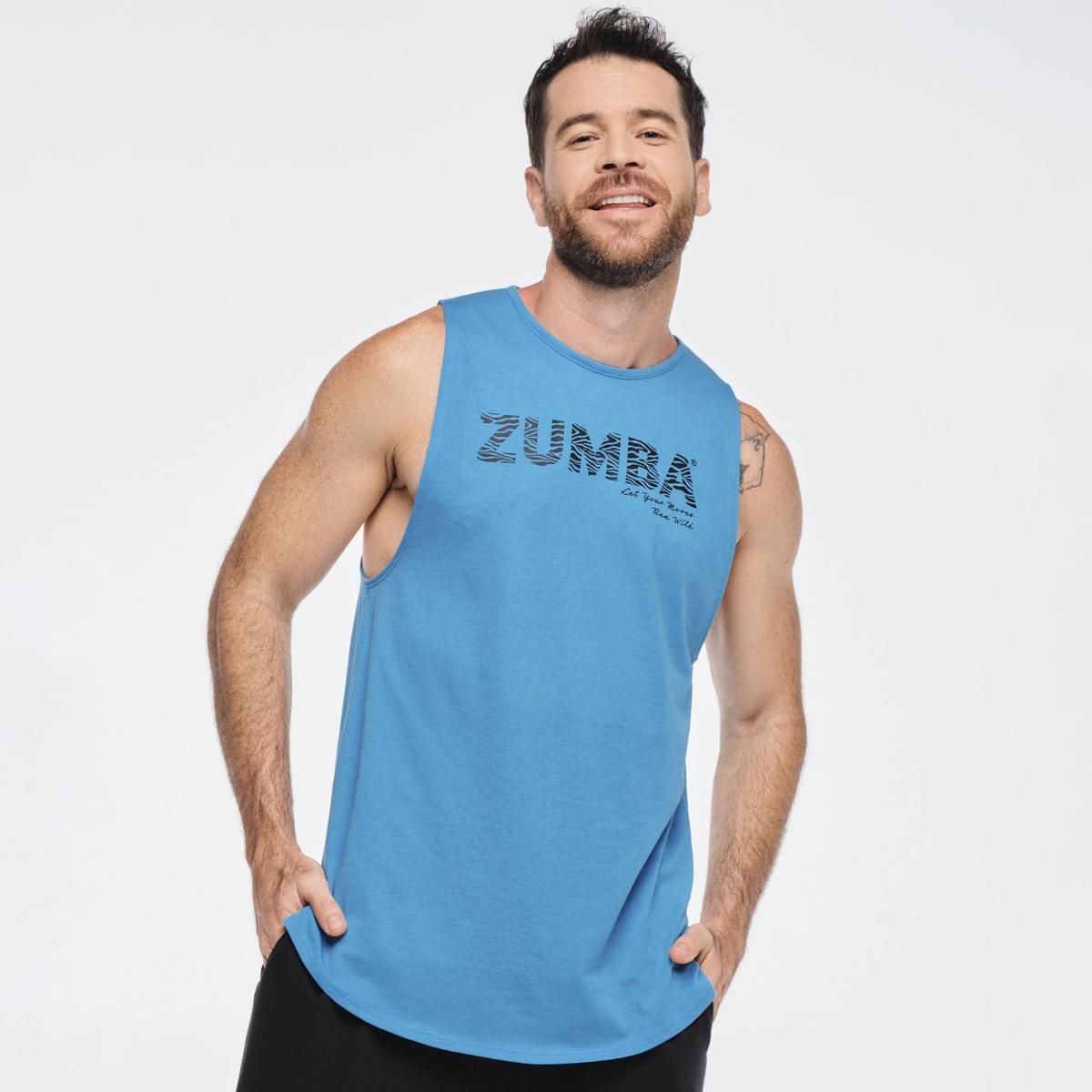 Funscape Round Hem Men's High Neck Tank