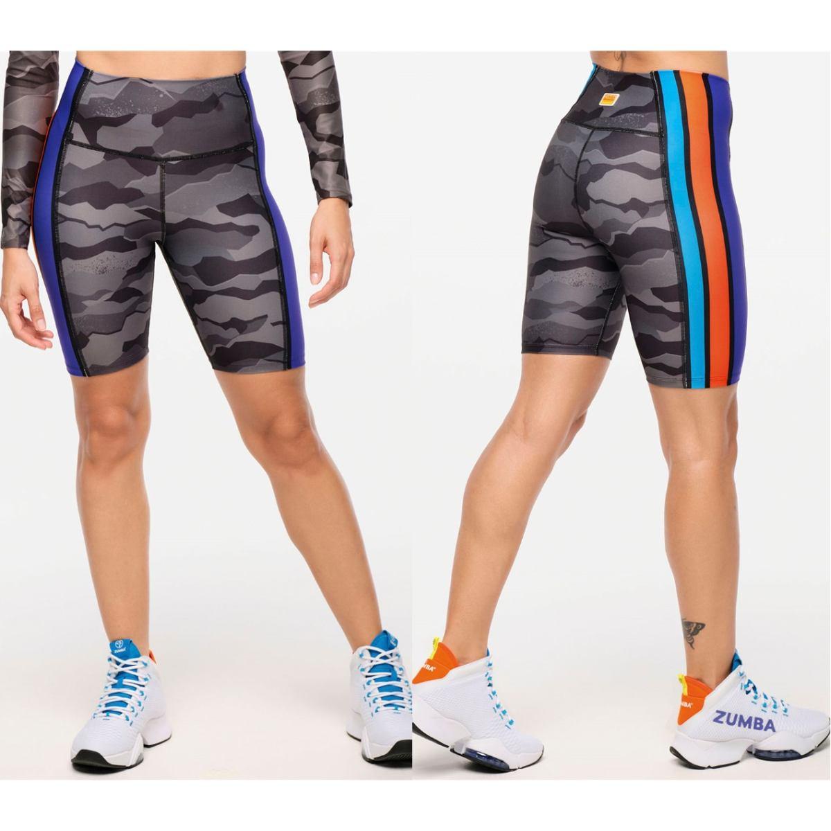 Zumba Explore High Waisted Biker Shorts