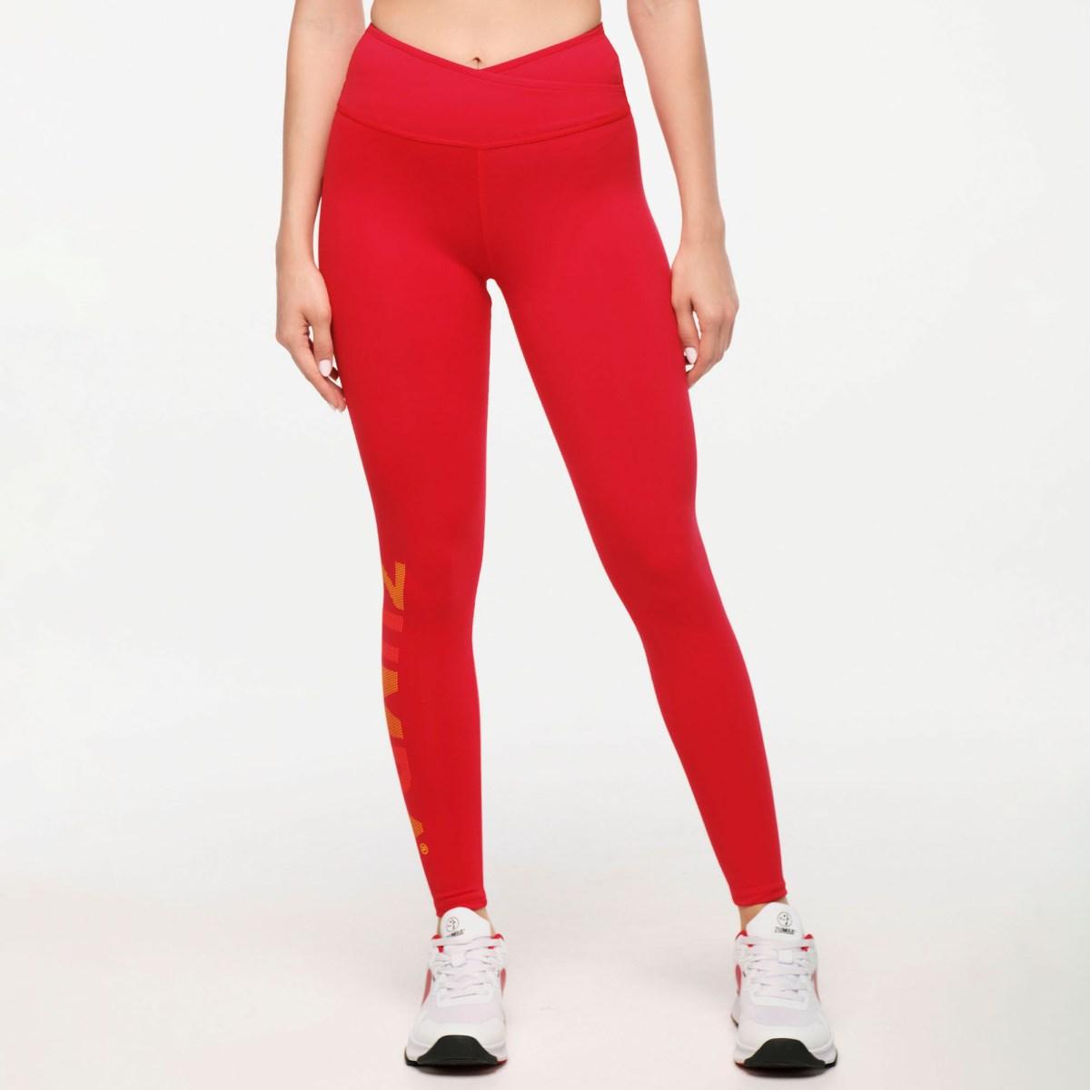 Zumba Explore Crossover Waistband Ankle Leggings