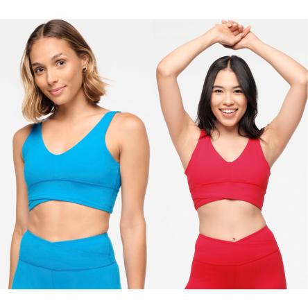 Zumba Explore Crossover Waistband Bra- Sea Me Stuntin'