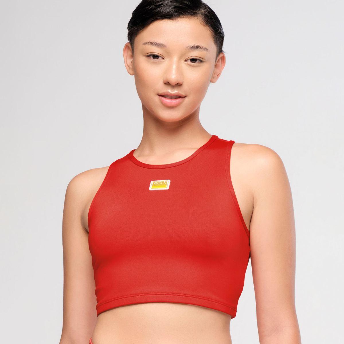 Zumba Explore High Neck Crop Tank