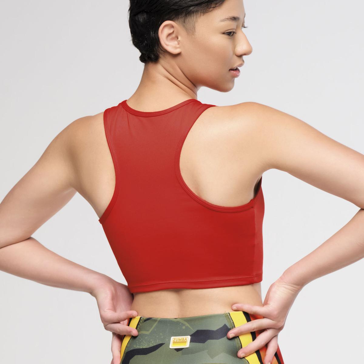 Zumba Explore High Neck Crop Tank