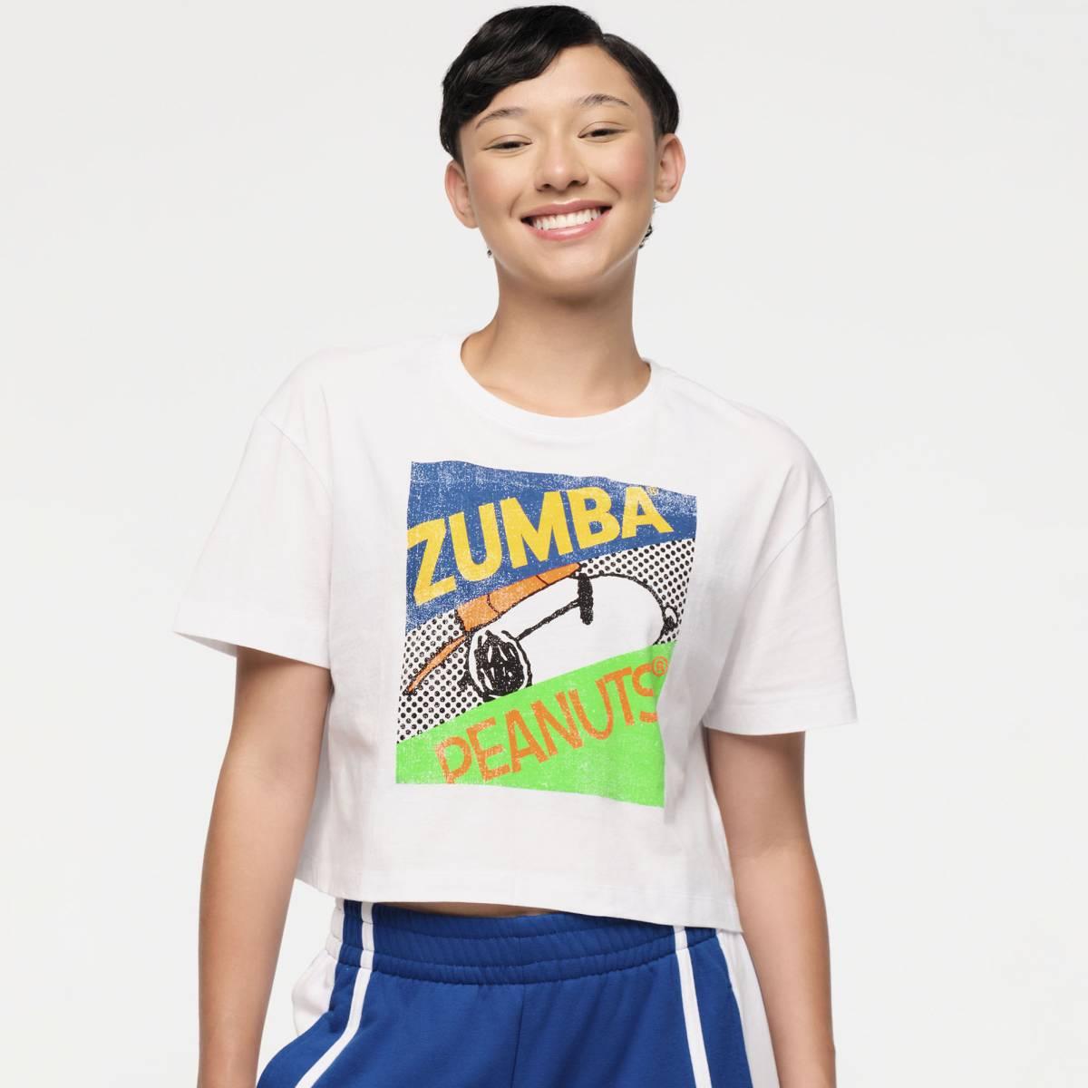 Zumba X Peanuts Crew Neck Crop Top