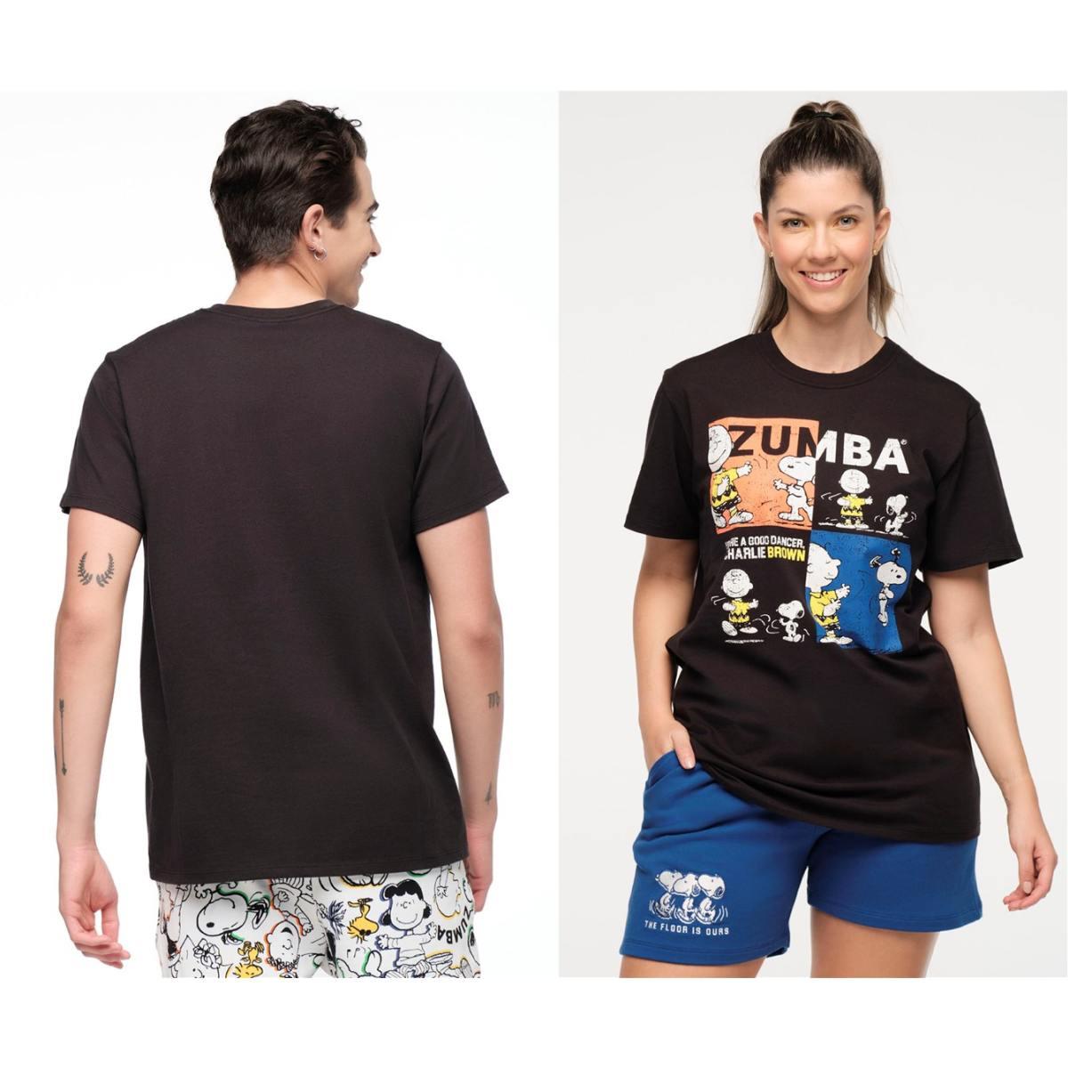 Zumba X Peanuts Crew Neck Tee - Black