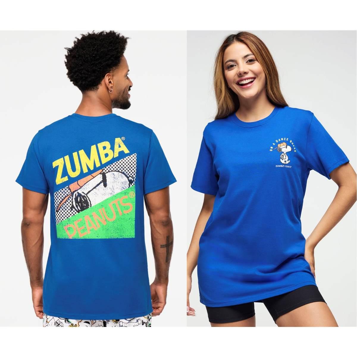 Zumba X Peanuts Crew Neck Tee - Blue