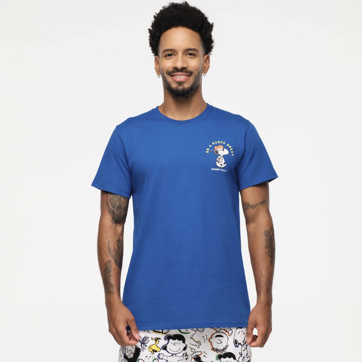 Zumba X Peanuts Crew Neck Tee - Blue
