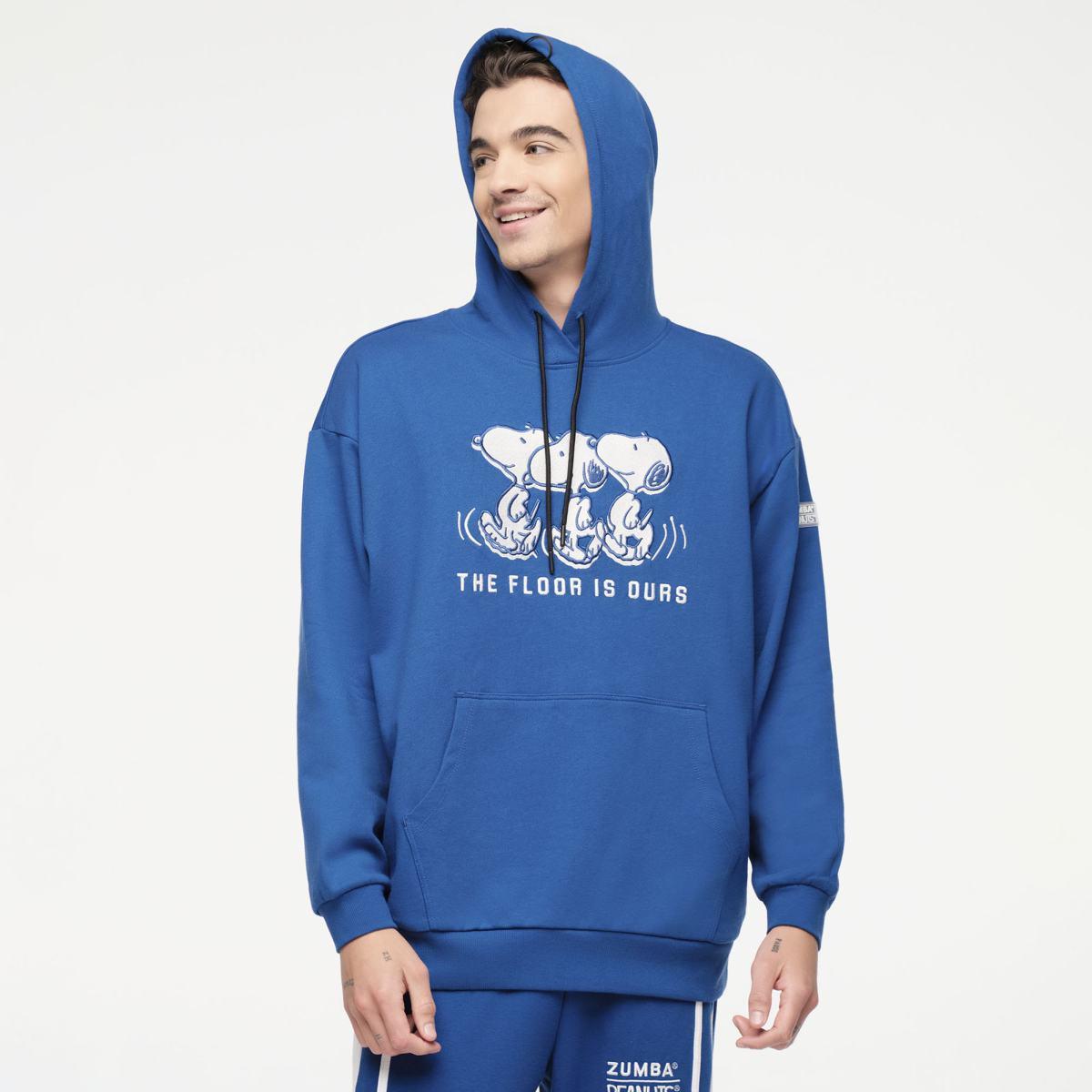 Zumba X Peanuts Unisex Pullover Hoodie - Blue