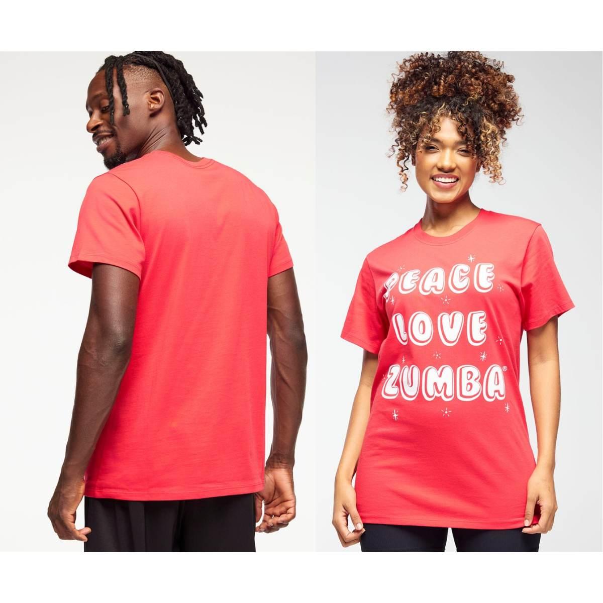 Zumba Holiday Crew Neck Tee - Red