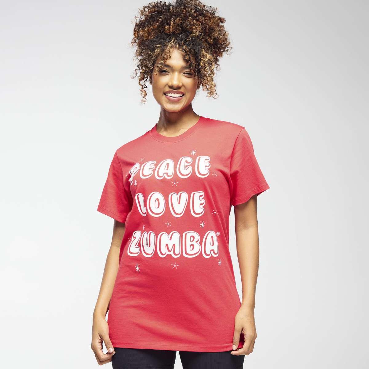 Zumba Holiday Crew Neck Tee - Red
