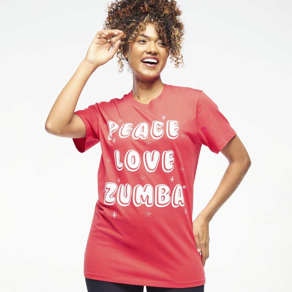 Zumba Holiday Crew Neck Tee - Red