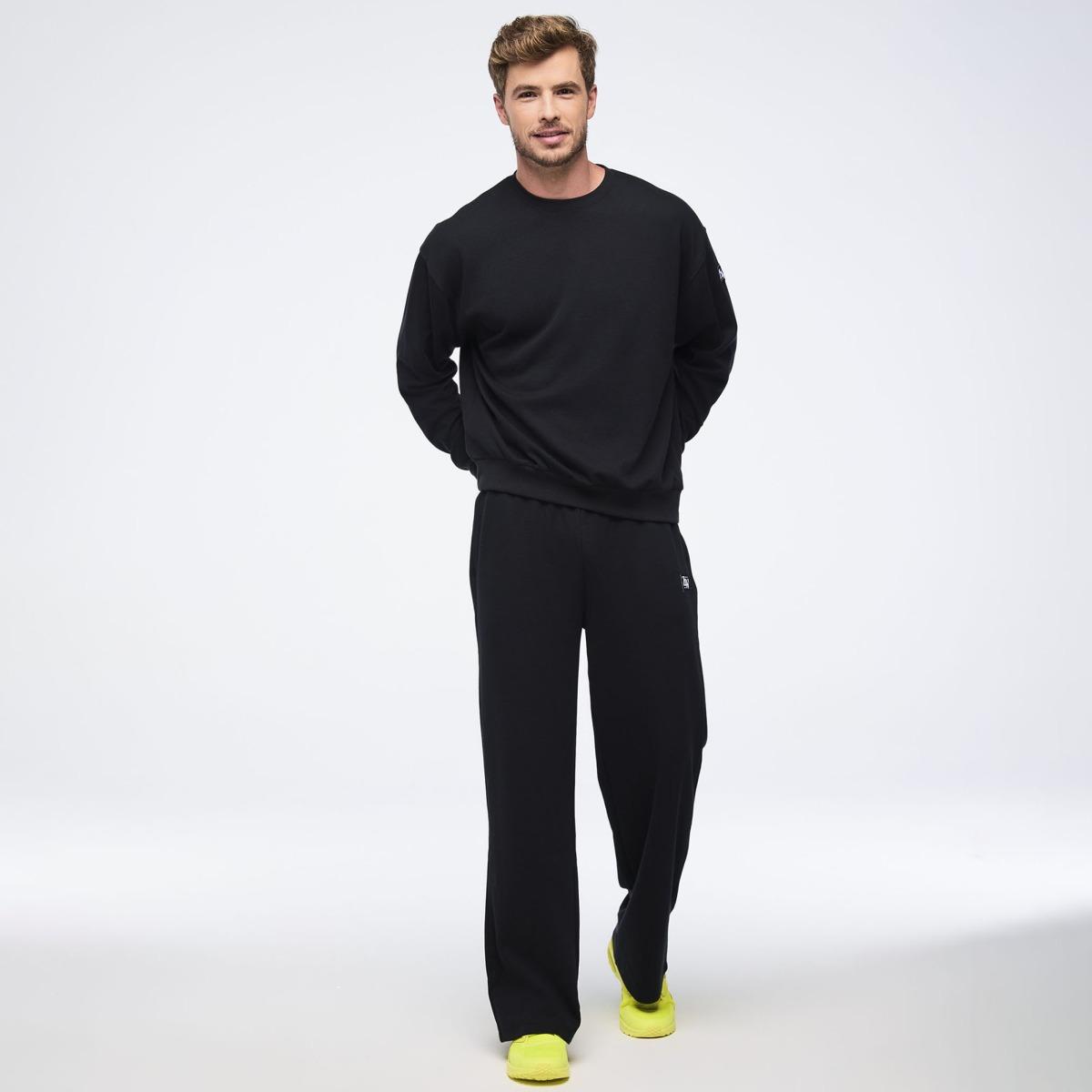 Zumba Haus Oversized Pullover Waffle Sweatshirt