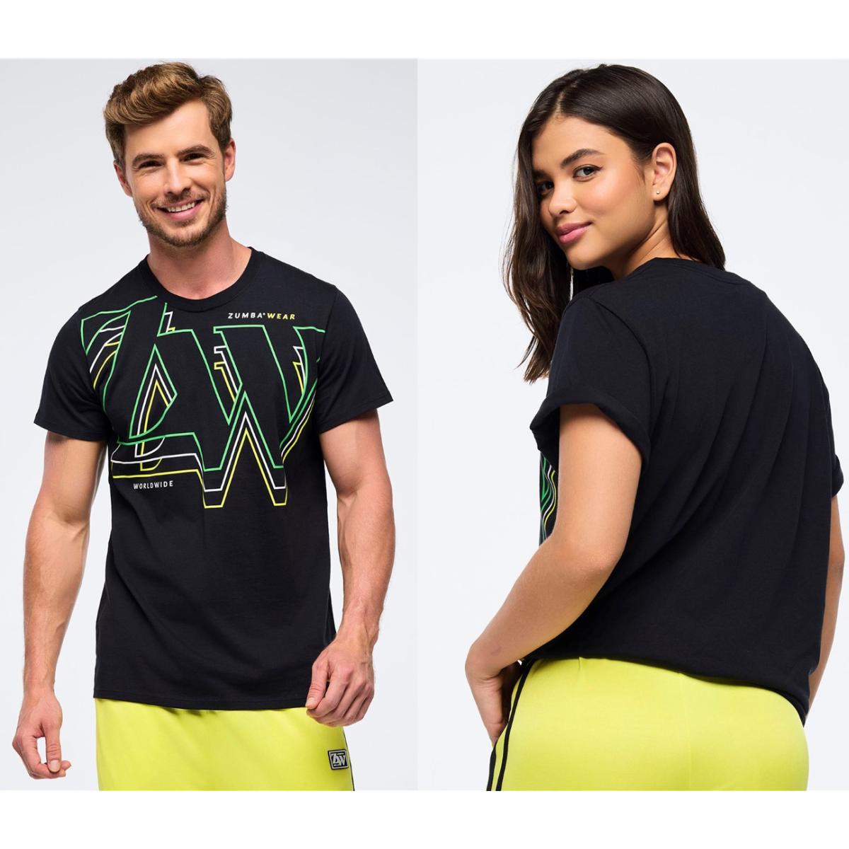 Zumba Haus Unisex Crew Neck Tee - Black