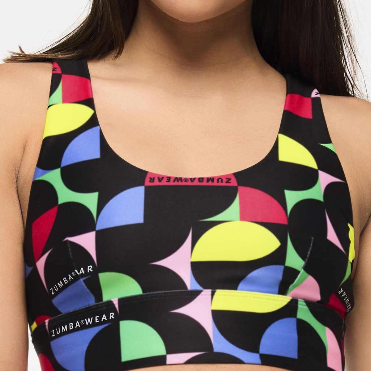 Zumba Haus Scoop Neck Bra With Keyhole