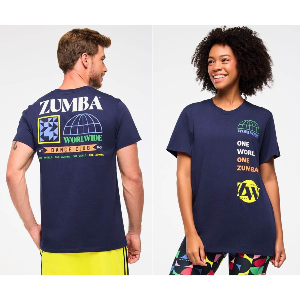 Zumba Haus Crew Neck Tee - Indigo