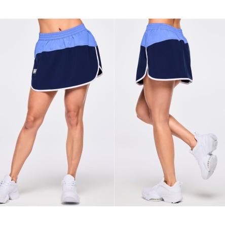 Zumba Out Loud Color Blocked Woven Skort
