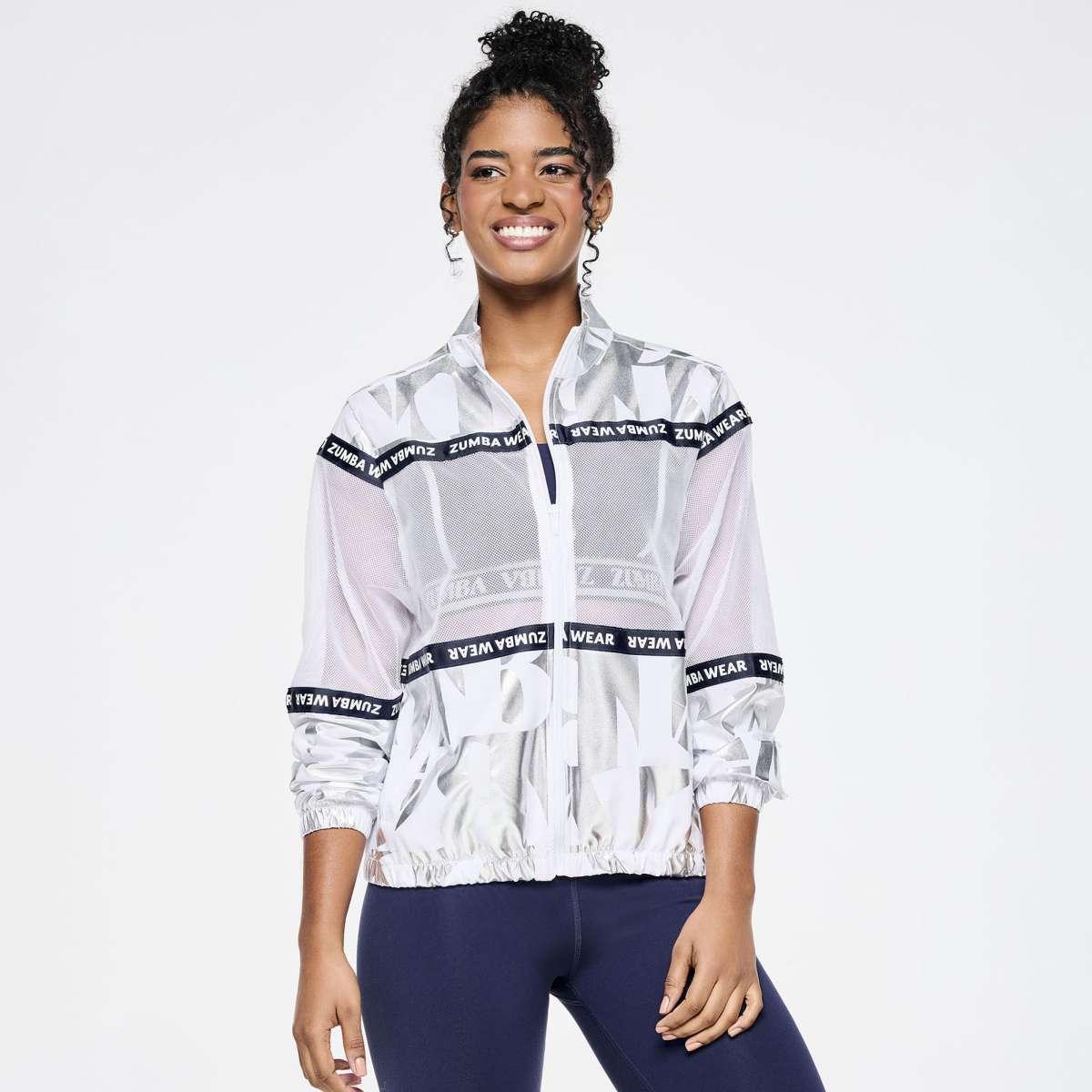Zumba Out Loud Woven Jacket With Mesh Inserts