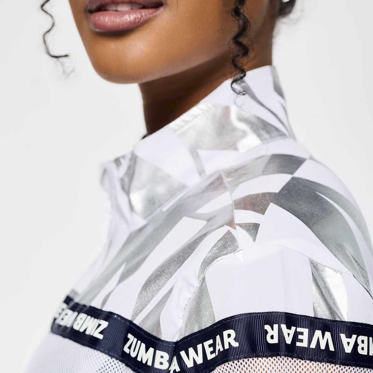 Zumba Out Loud Woven Jacket With Mesh Inserts