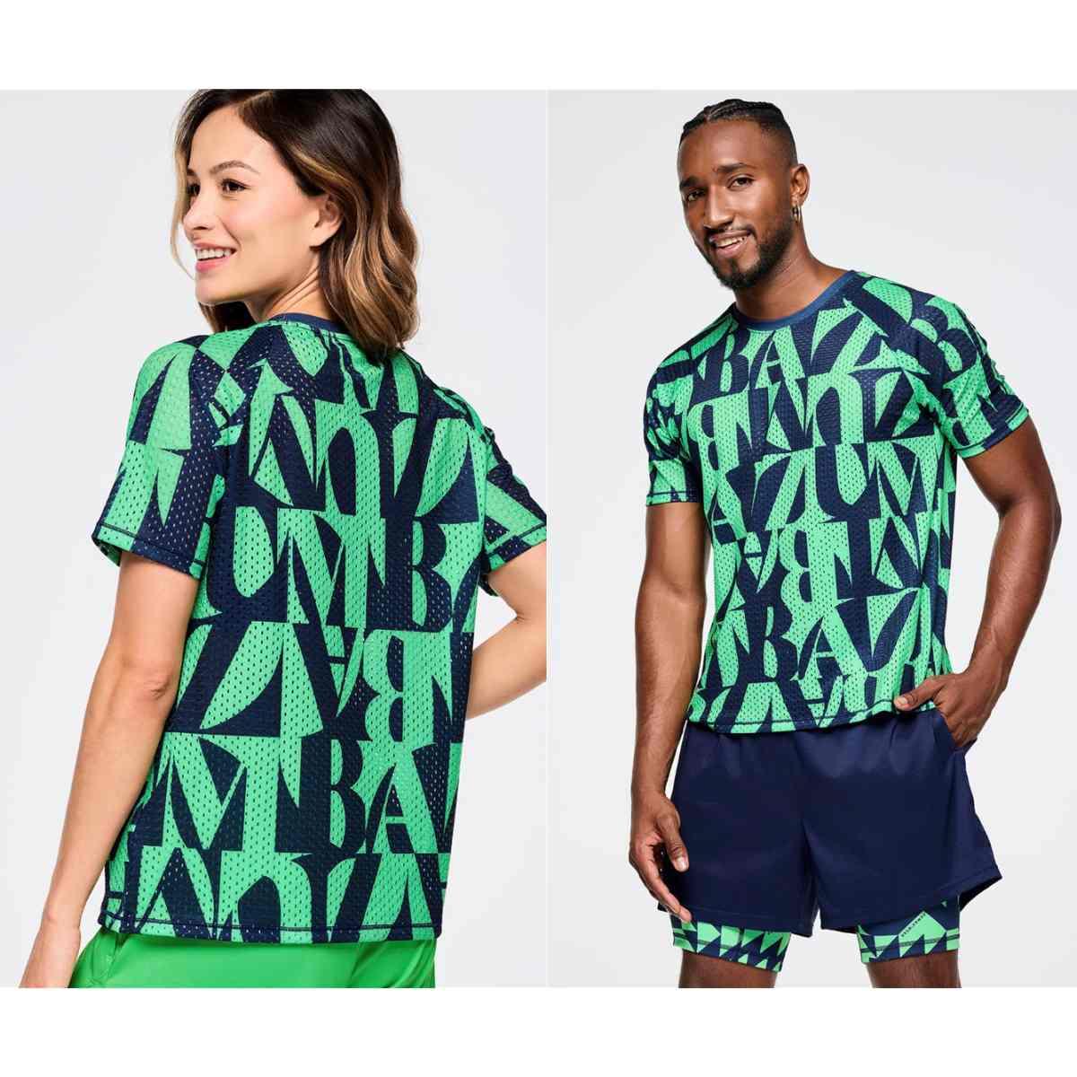 Zumba Out Loud Mesh Crew Neck Top