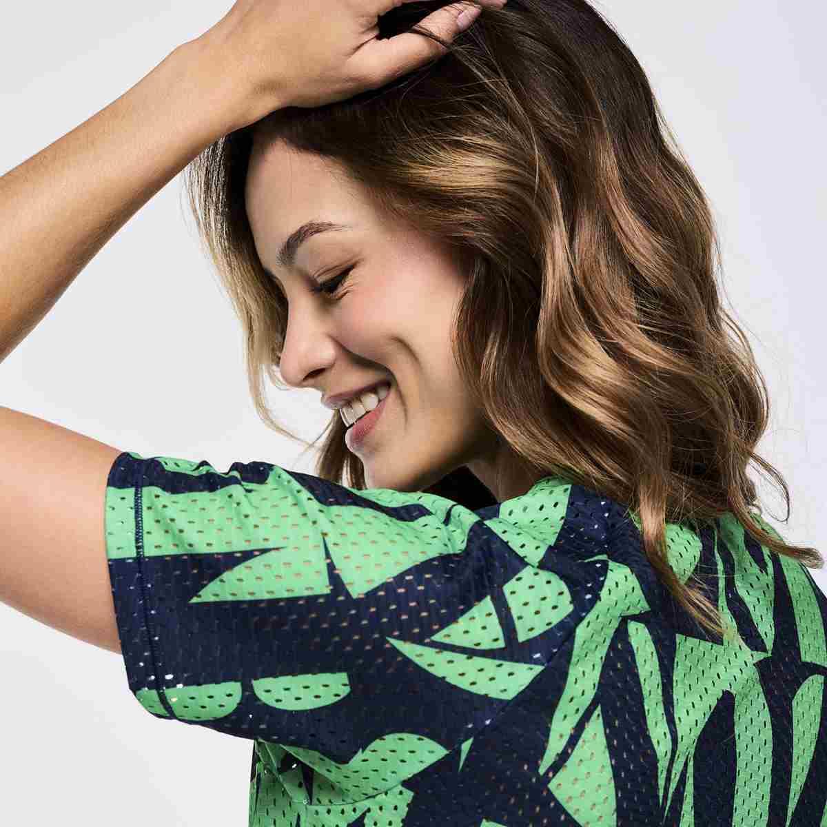 Zumba Out Loud Mesh Crew Neck Top