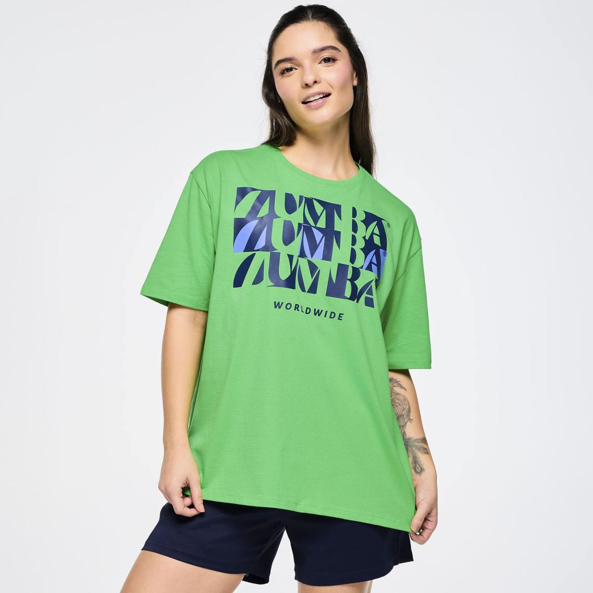 Zumba Out Loud Boxy Top With Side Slits