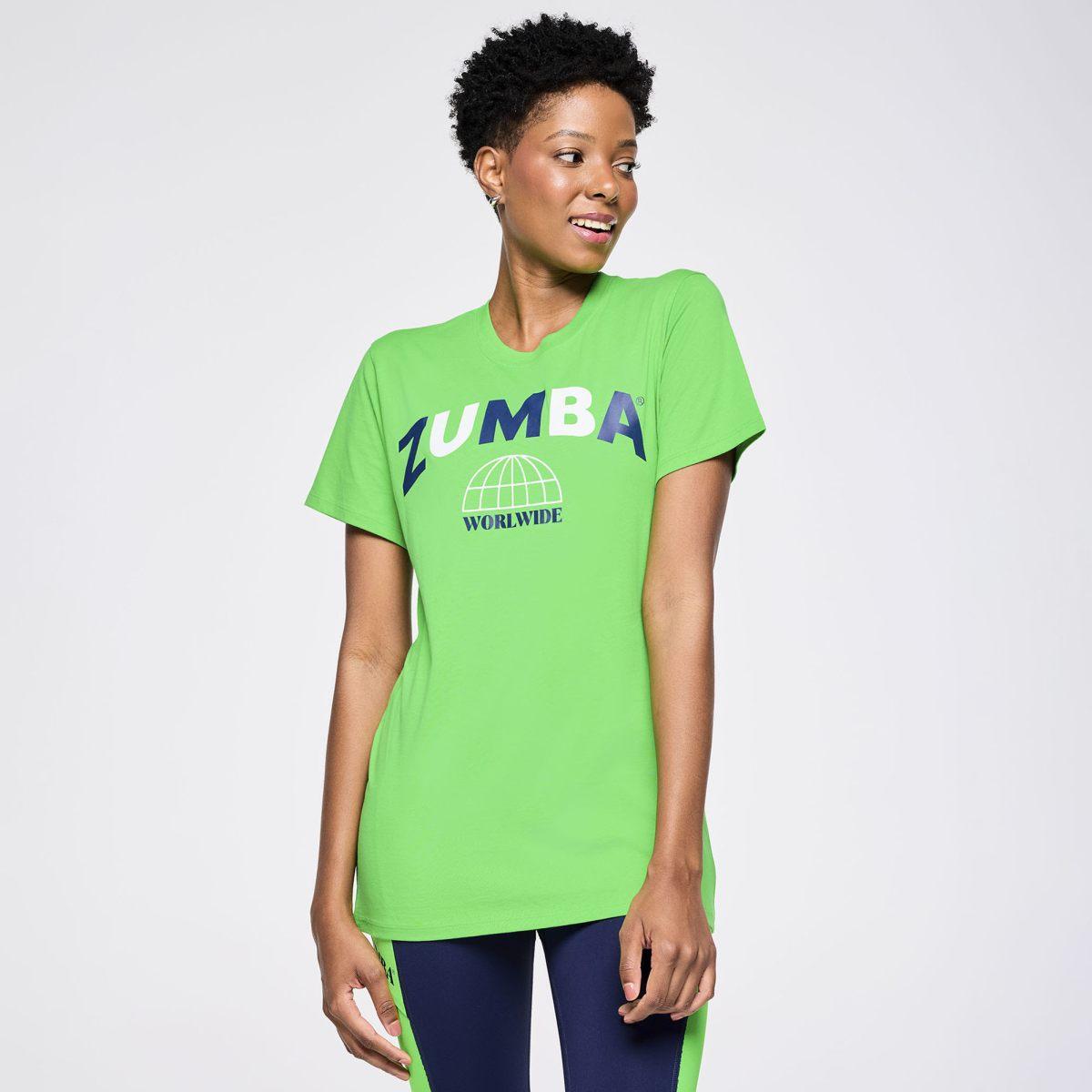 Zumba Out Loud Crew Neck Tee - Green