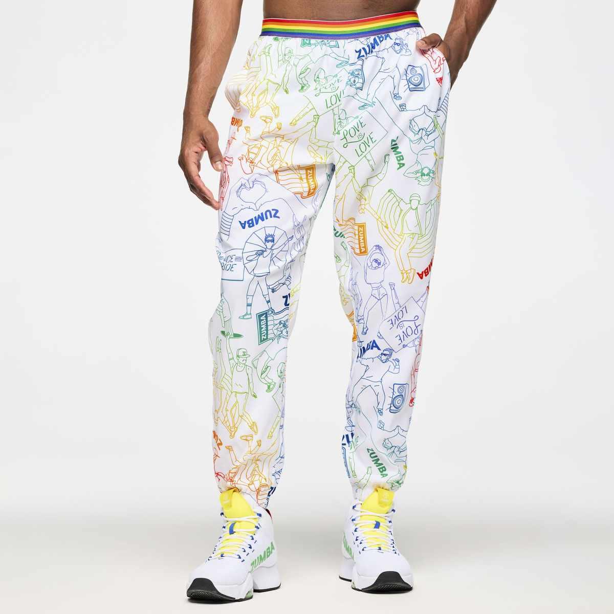 Zumba Elastic Waistband Slouch Woven Pants