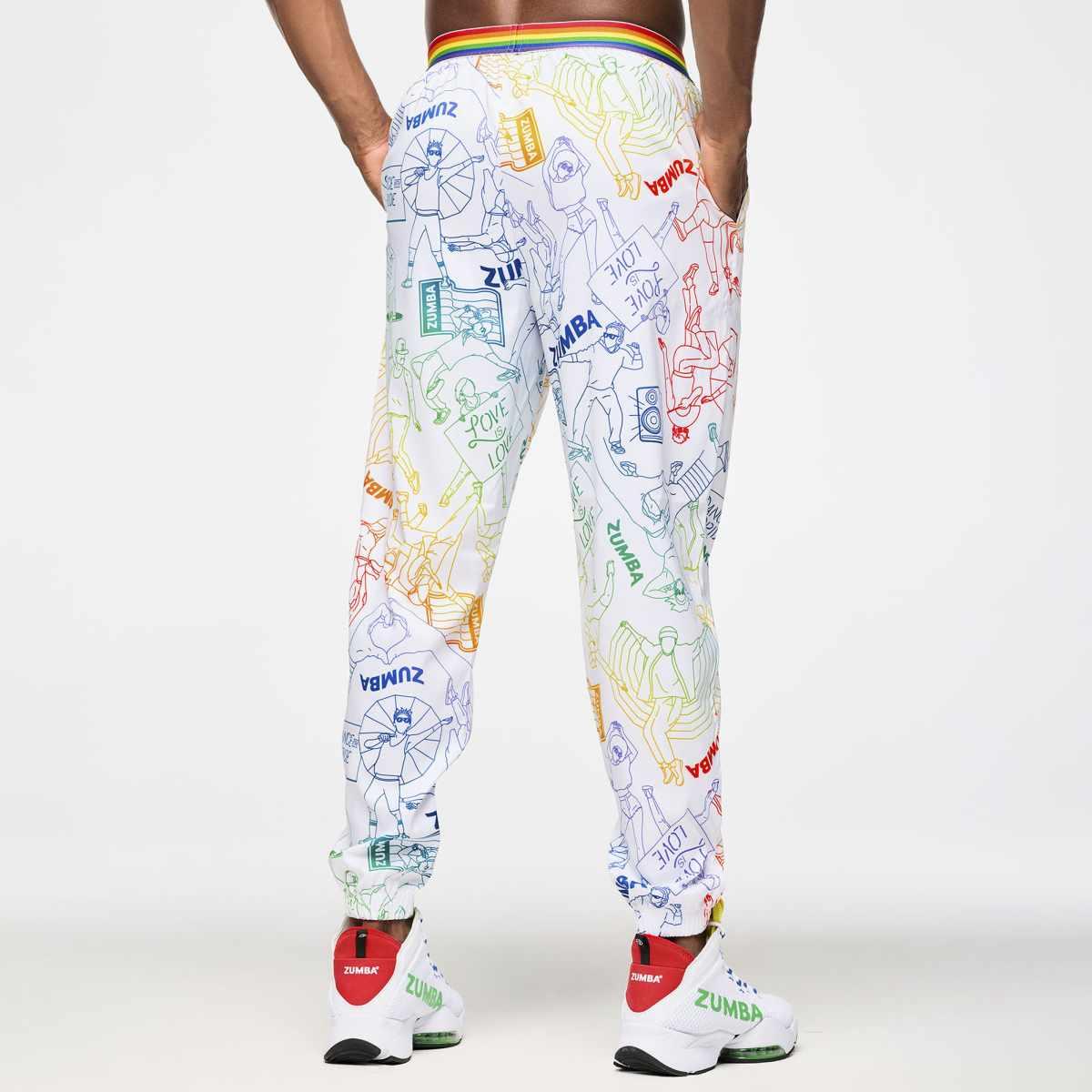 Zumba Elastic Waistband Slouch Woven Pants