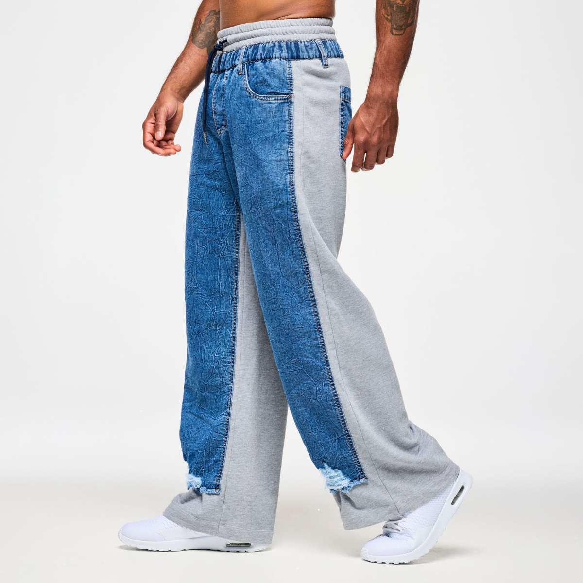 Blue Jean Denim Sweatpants