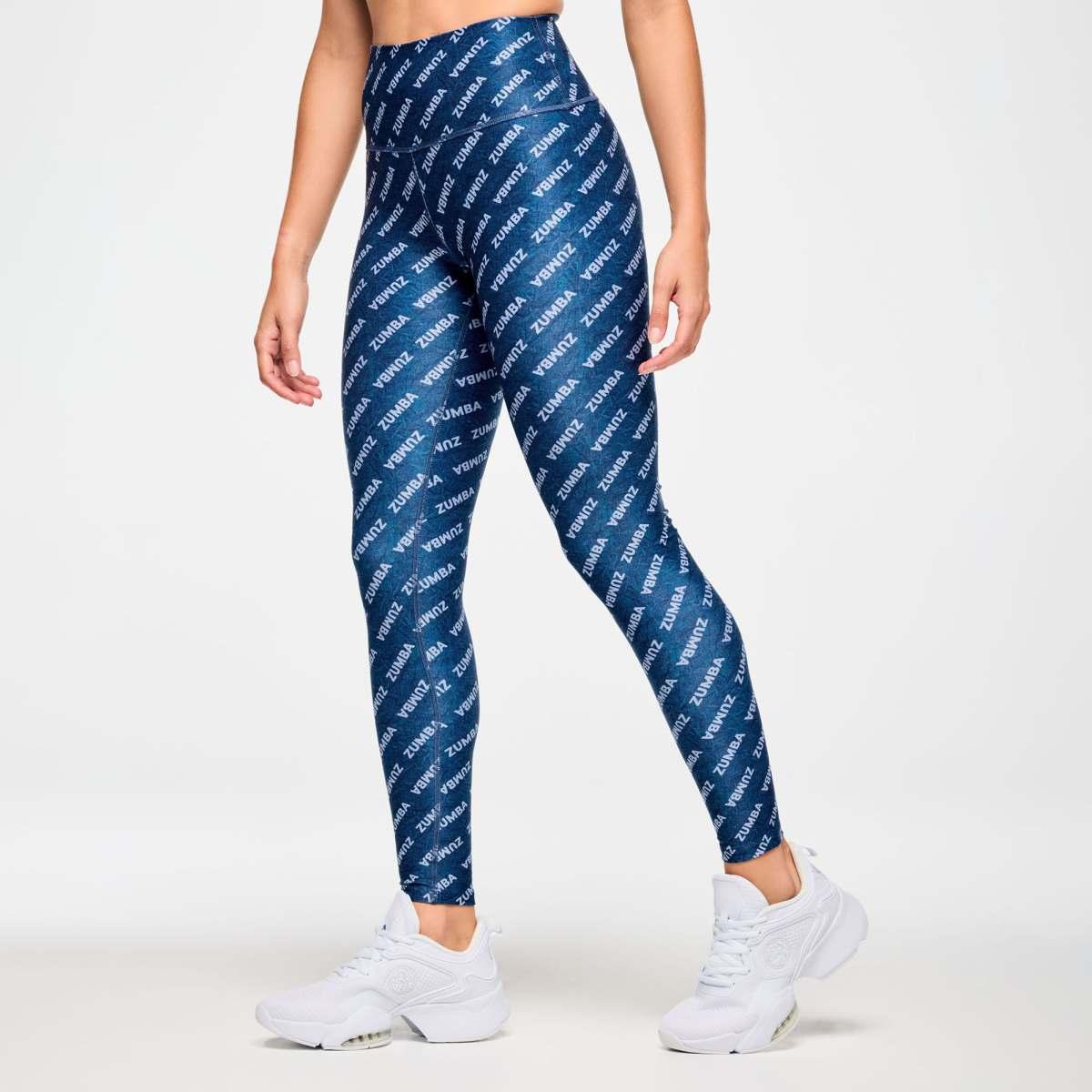 Blue Jean High Waisted Ankle Leggings