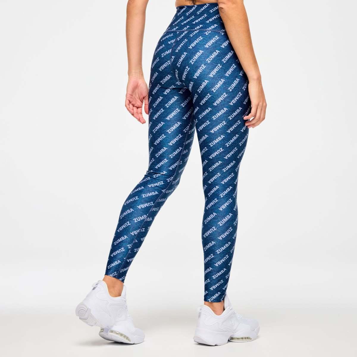 Blue Jean High Waisted Ankle Leggings