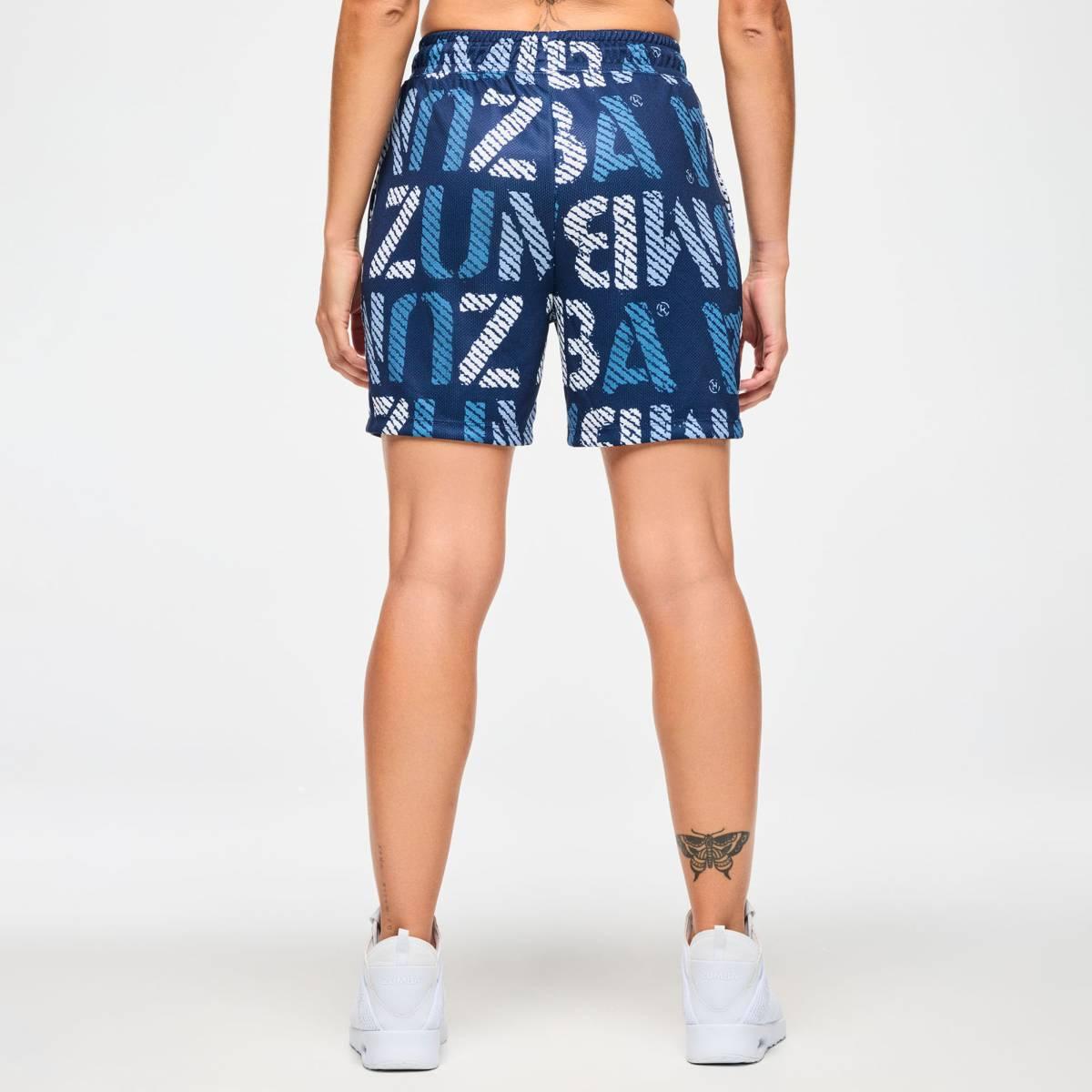 Blue Jean Mesh Shorts