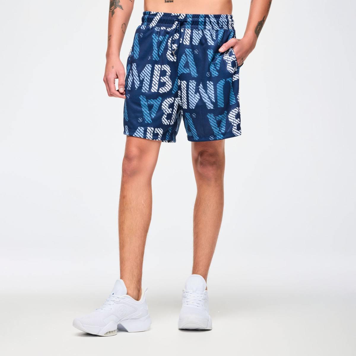 Blue Jean Mesh Shorts