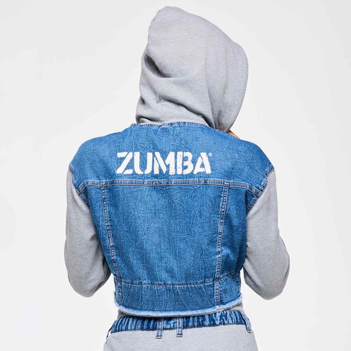 Blue Jean Crop Pullover Hoodie