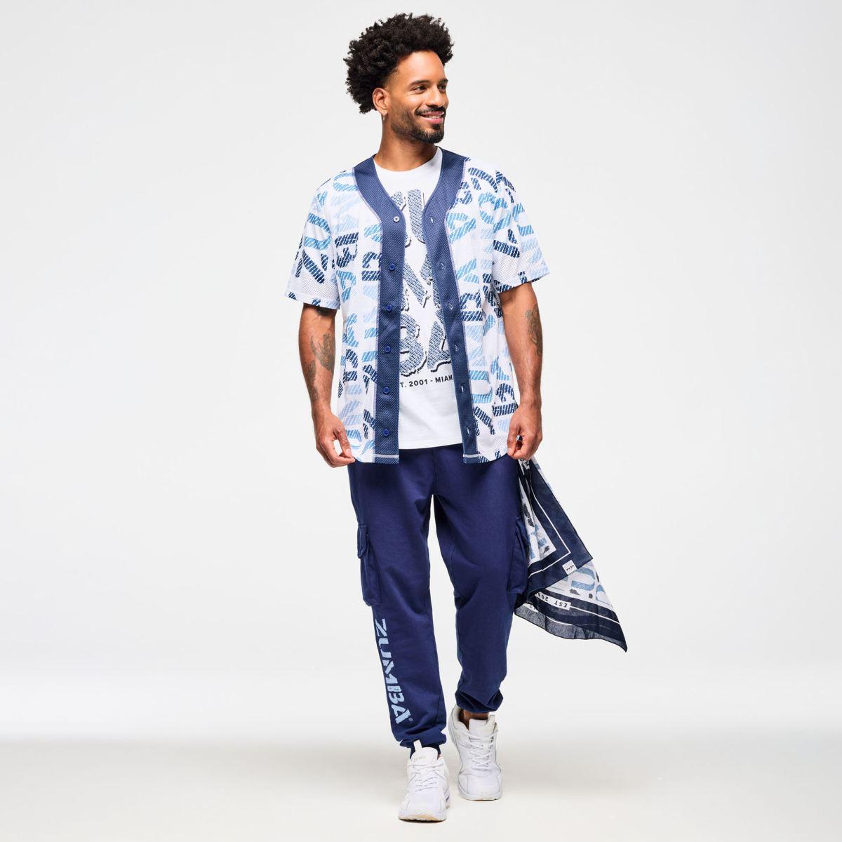 Blue Jean Baseball Button-Up Jersey