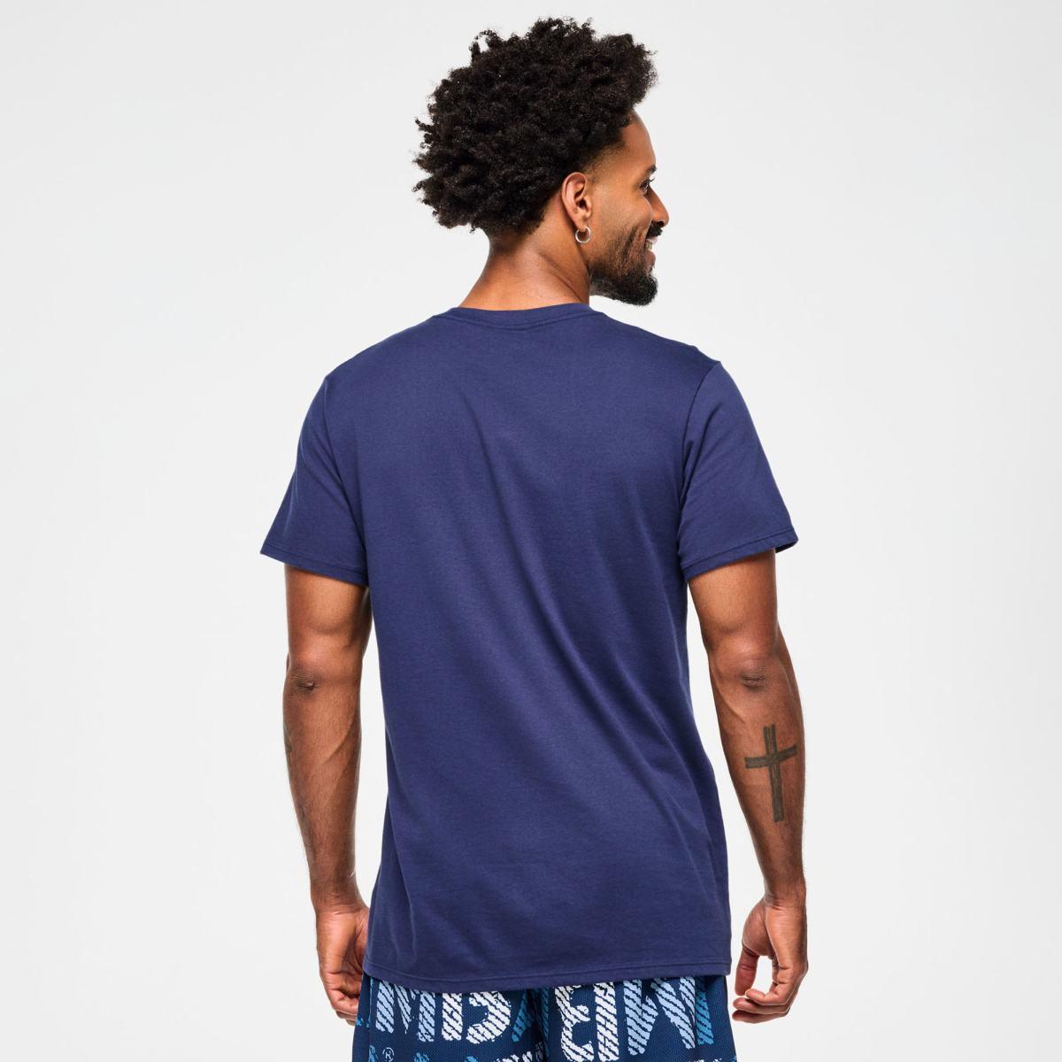 Blue Jean Crew Neck Tee - Indigo