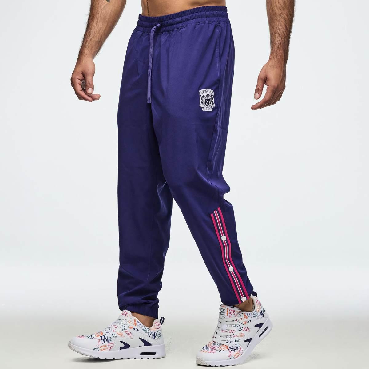 Class of 2001 Woven Track Pants With Side Snaps