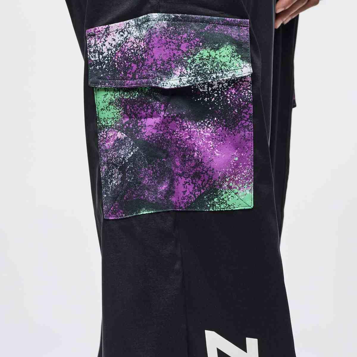 Apres Zumba Wide Leg Woven Cargo Pants