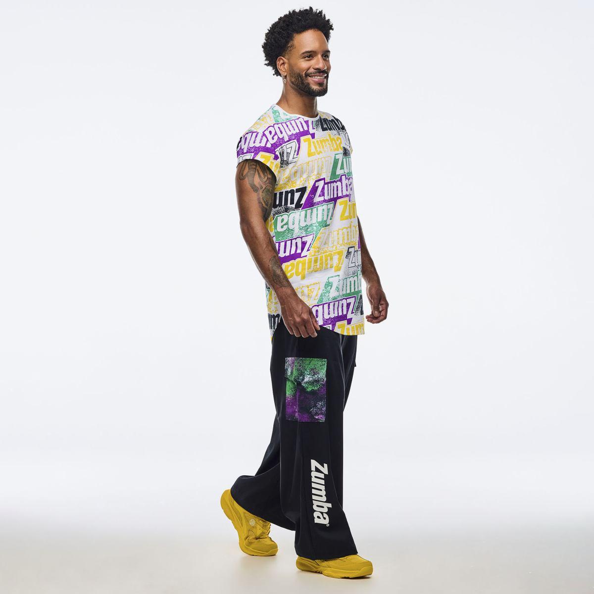 Apres Zumba Men's Crew Neck Round Hem Tee