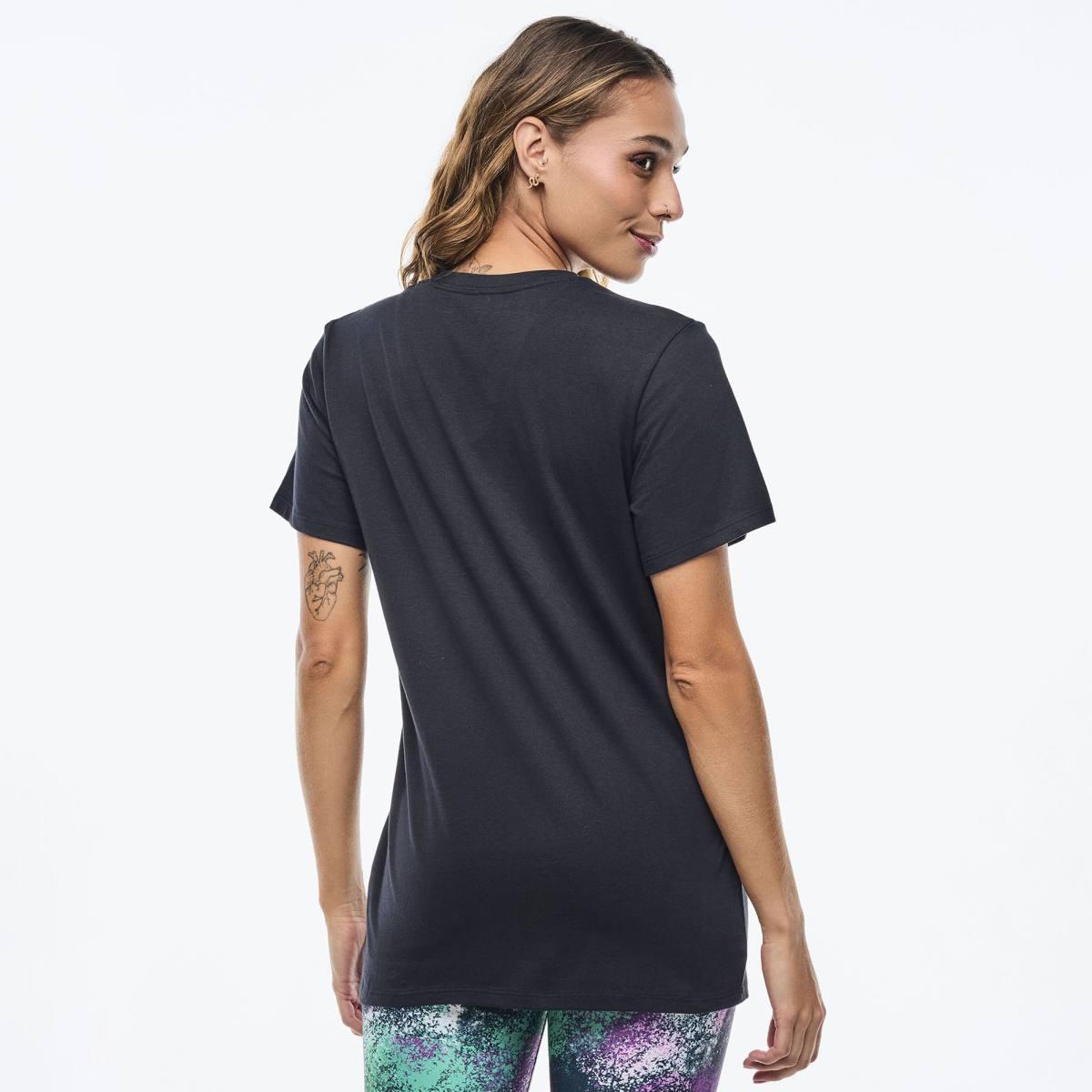 Apres Zumba Unisex Crew Neck Tee - Bold Black
