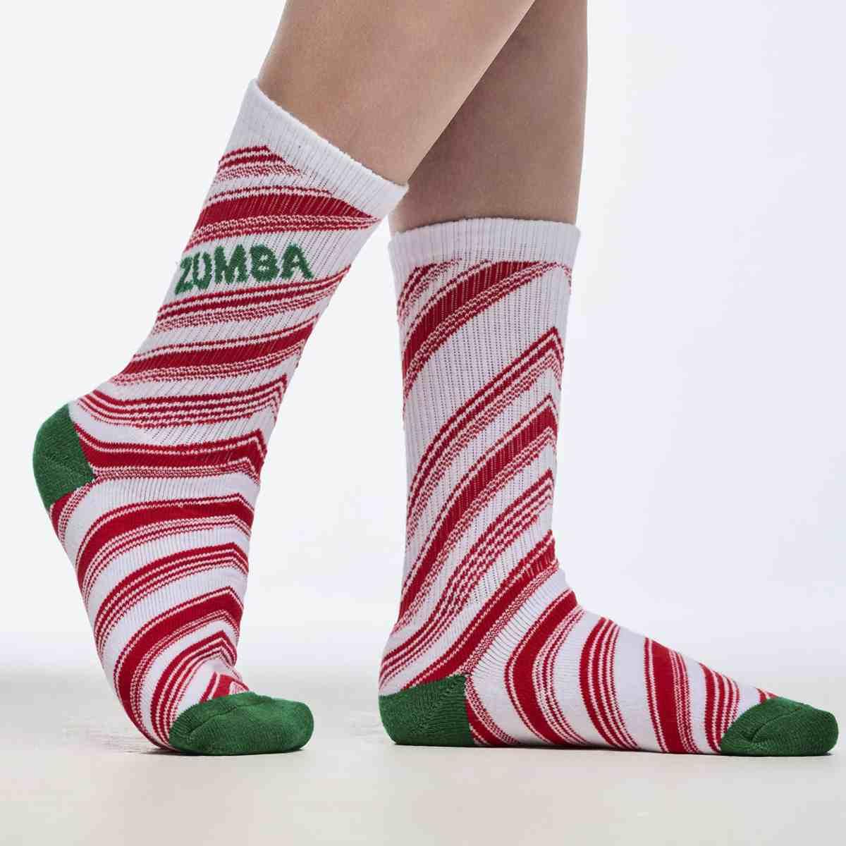 Zumba Plush High Socks - Stripes